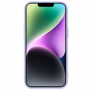 Nillkin CamShield Silky Silikoninis dėklas iPhone 14 Plus dėklas su kameros apsauga violetinis