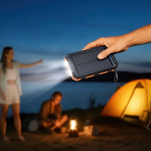 Išorinė baterija Power Bank Hoco J164 Solar 10W 8000mAh juoda