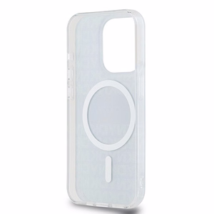 DKNY IML Mono & Stripe MagSafe dėklas telefonui skirtas iPhone 14 Pro - juodas