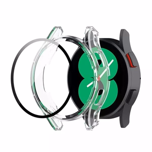 LCD apsauginis stikliukas/dėklas 360 degree cover Samsung Watch Active 2 44mm skaidrus