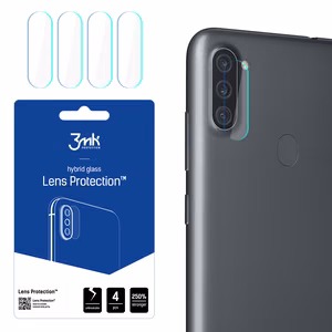 Hibridinis stiklas 3MK Hibridinis stiklas kameros SAMSUNG GALAXY A11 skirtas kamerai 4 vnt.