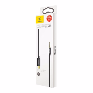 Baseus Yiven audio кабель USB-C на mini jack 3,5mm, 1.2m (черный)