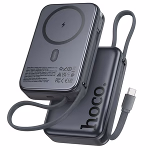 Išorinė baterija Power Bank Hoco Q44A 45W Magnetic 20000mAh juoda