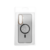 Case GO ORANGE compatible with MagSafe for SAMSUNG A37 black