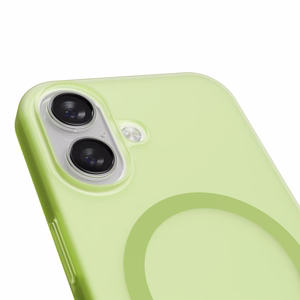 Puro Daylight Magnetinis suderinamas silikoninis dėklas telefonui iPhone 17 - permatomas žalias