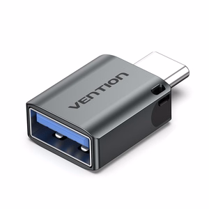Vention USB-C kištukas į USB 3.0 lizdas OTG adapteris, pilkas, aliuminio lydinys