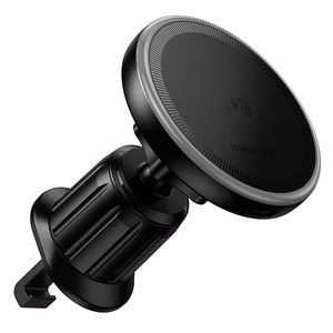 "Borofone" automobilinis laikiklis BH224 Flash magnetinis su indukciniu įkrovimu į oro angą, juodas