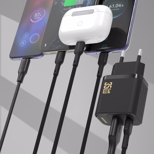 Dudao A27MaxCEU PD QC 35W USB-A USB-C Wall Įkroviklis with USB-C Laidas - Juodas