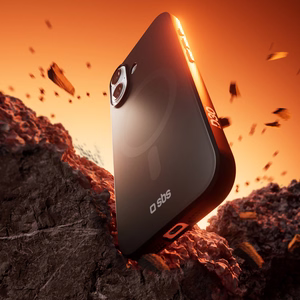 SBS Full Active Magnetinis dėklas su D3O technologija iPhone 17 - juodas