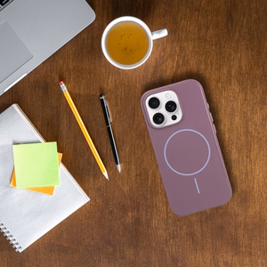 Blizgus Mag dėklas su MagSafe skirtas iPhone 16 Plus violetinis