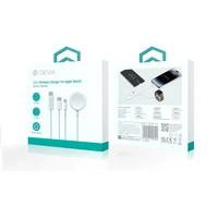 Devia 3in1 kabelis Smart EA520 USB-C - USB-C + Lightning baltas su indukciniu magnetiniu įkrovikliu Apple Watch