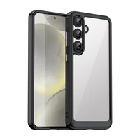 Kosminės erdvės dėklas su geliniu rėmeliu Samsung Galaxy S25+ - juodas