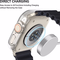 LCD apsauginis stikliukas/dėklas 360 degree cover Apple Watch 40mm skaidrus