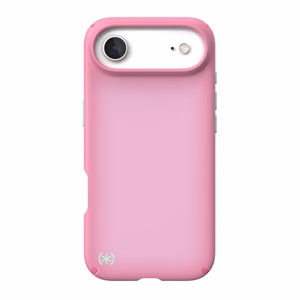 Speck Presidio Lux MagSafe dėklas, skirtas iPhone Air, „Ibis Pink / Dark Ibis / Kanom Green“ spalvos