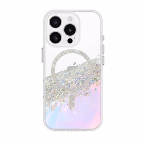 Case-Mate Karat Soap Bubble MagSafe dėklas, skirtas iPhone 16 Pro, vaivorykštinis
