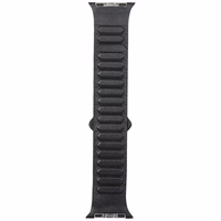 Dirželis Audi Logo Genuine Leather Magnetic Ring skirtas Apple Watch 40/41/42mm juodas