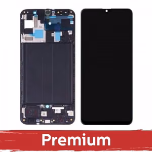 LCD Ekranas Samsung A505 A50 su rėmeliu / didelis ekranas / OEM