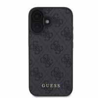 Guess 4G Classic dėklas telefonui iPhone 16 - juodas