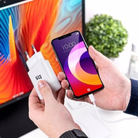 BLUE STAR kelioninis įkroviklis Type C + kabelis Type C į Lightning PD QC4.0 3A 18W TFK-TC-1099C baltas