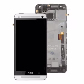 Ekranas HTC One Mini su lietimui jautriu stikliuku ir rėmeliu White originalus (used Grade C)