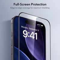 ESR UltraFit Apsauginio stiklo 2 vnt. rinkinys skirtas iPhone 17 Air – skaidrus