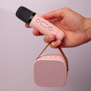 "Maxlife" "Bluetooth" karaokės garsiakalbis MXKS-100 rožinės spalvos