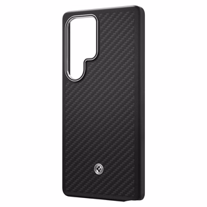 Spigen Enzo Aramid GP-FPS938PGABW silikoninis dėklas su įmontuotu MagFit žiedu Samsung Galaxy S25 Ultra - juodas
