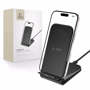 Tech-Protect QI15W-S2 indukcinis įkroviklis 15W stovo formos - juodas