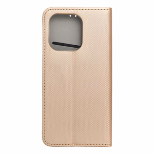 SMART CASE knygos dėklas telefonui XIAOMI Redmi Note 13 4G auksinis