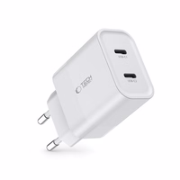 Tech-Protect C20W įkroviklis 2x USB-C PD 20W - baltas