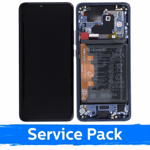 Ekranas skirtas Huawei Mate 20 Pro su rėmeliu / Blue / (Service Pack)