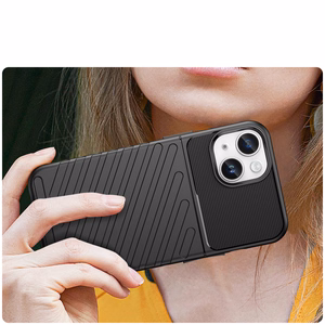 Thunder Case iPhone 14 Plus dėklas telefonui su apsauga - juodos spalvos