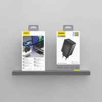 Dudao A29 65W GaN sieninis įkroviklis 2 x USB-C + 1 x USB-A - juodas