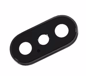 iPhone XS/XS Max kameros stikliukas su rėmeliu juodas ORG