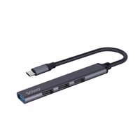 SAVIO AK-71 USB-C šakotuvas - 3 x USB-A 2.0, 1 x USB-A 3.0, 4-in-1, 5 Gbps