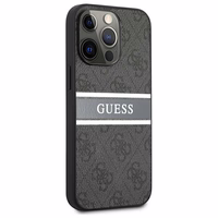 Guess GUHCP13L4GDGR iPhone 13 Pro / 13 6.1" pilkas/pilkas hardcase 4G Stripe