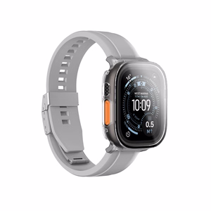 AmazingThing Radix grūdintas stiklas su dėklu Apple Watch UItra 3 49mm - Skaidrus