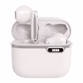 ART belaidės ausinės Bluetooth TWS + docking stotis Type C AP-TW-B4W balta