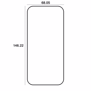 "Etteri" grūdintas stiklas 9D, skirtas "iPhone 16 Pro / 17 / 17 Pro 6,3"