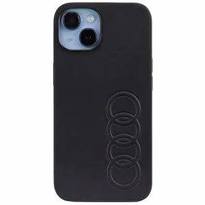 Audi синтетическая кожа iPhone 14 6.1" чёрный/чёрный хардкейс AU-TPUPPCIP14-TT/D1-BK