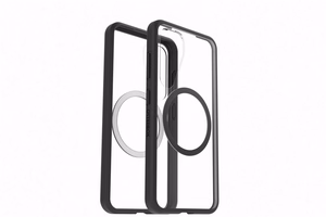 Samsung React Magnet Case dėklas, skirtas Samsung Galaxy S25, juodas