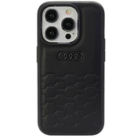 Audi GT Sintetinės odos dėklas telefonui iPhone 15 Pro Max - juodas