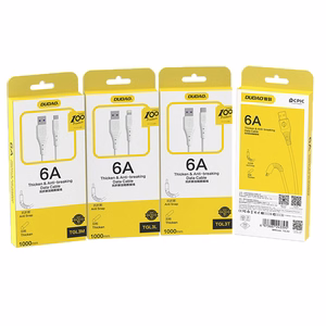 Dudao kabelis USB - USB Type C 6A kabelis 1 m baltas (TGL3T)