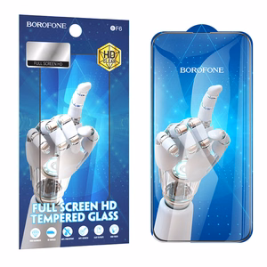 Borofone grūdintas apsauginis stiklas BF6 Diamond Armor viso ekrano HD Iphone 15 Pro telefonui - 10 vienetų rinkinys