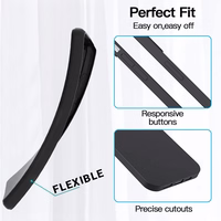 Matinis dėklas telefonui iPhone 17 Pro Max - juodas