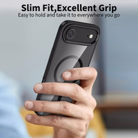 Tech-Protect MagFlex Magnetinis dėklas telefonui iPhone 17 Air - Skaidrus juodas