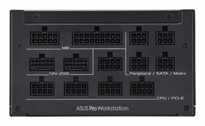 ASUS Pro WS 1600W Platinum maitinimo blokas 20+4 pin ATX ATX juodas