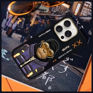 Nimmy Cool&Cute 2.0 Beždžionės dėklas telefonui iPhone 16 Pro Max - juodas