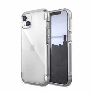 Raptic X-Doria Oro dėklas iPhone 14 su šarvuota danga sidabrinė