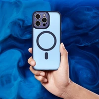 VARIETE MAG COVER Dėklas telefonui suderinamas su Magnetiniu IPHONE 16 PRO tamsiai mėlynas